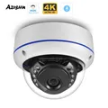 AZISHN 2.8mm Wide Angle Vandalproof 8MP 4K IP Camera Dome Metal Face Detect Audio H.265+ 5MP 4MP