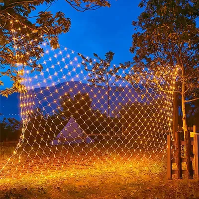 4x6M 3x3M Christmas Garlands LED String Christmas Net Lights Mesh Fairy Xmas Party Garden Wedding Decoration Curtain Light