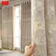 Embroidery Yarn Curtains for Living Room Bedroom Dining European Luxury Tulle Imitation Satin Royal