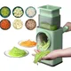 WHDPETS Manual Drum Vegetable Cutter Hand-crank Multifunction Food Processor Fruit Potato Chili