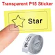 P15 Label Paper Transparent White P15 Label Sticker for P15 P12 L12 DELI Q2 PRT M11 Label Printer