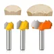 8mm Shank Professional Grade Double Arc Ball Bit Round Over Router Bits Woodworking Engraving Cutter