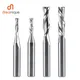 inch size UP Cut DOWN Cut Two Flutes carbide Spiral router bit 3.175mm 6.35 mm CNC Router