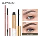 O.TWO.O Mascara Eyebrow Pencil Makeup Set Waterproof Long-lasting Black Mascara Ultra Skinny Brow