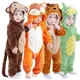 Tiger Fox Turtle Animal Cartoon Unicorn Kigurumi Pajamas Infant Newborn Baby Boys Clothes Babi