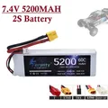 2S 7.4V 5200mAh Lipo Battery For FPV Racing Drone RC Car Boat Helicopter Airplane Parts 7.4V Battery