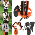 Double Shoulder W Shape Harness Strap Comfortable Labor Saving Strimmer Padded Belt for Brush Cutter