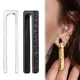 Giga 2pcs Elegant Stainless Steel Ear Gauges Plugs Hangers 2g(6mm) Stretching Kit Pain-free Ear