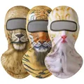 3D Cat Animals Balaclava Motorcycle Breathable Anti-UV Full Face Mask Fishing Hiking Tiger Dog