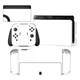 Pure White Color Nintendoswitch Skin Cover Sticker Decal for Nintendo Switch OLED Console Joy-con