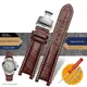 genuine leather watchband for GC Guess Watch Strap Butterfly Buckle Bracelet 20*11mm 22*13mm Men and