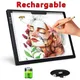 Rechargable A4/A3 Light Pad Wireless Battery Powered Light Box Light pad for Tracing Diamond