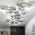 Mercury LED chandelier Water Drop chrome light Postmodern designer chandelier For Foyer Bedroom