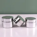 Cosmetic Jar 5-50g Face Cream Glass Bottle Silver Glass Cream Jar Cosmetic Container Empty Nail Glue