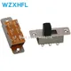 10PCS SS-23F19 2P3T-G5Double pole three throw 3 position slide switch 6 solder lug pin DIP type