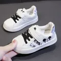 Disney Childres Casual Shoes For Baby Boy Girl Children Sneaker Mickey Mouse Kids Sports White Shoes