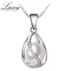Fashion Freshwater Pearl Pendant Necklace 925 Sterling Silver Chain Necklace Cage Pendant Unique