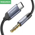Rocoren AUX Cable Type C to 3.5mm Jack Audio Plug Speaker Adapter For Huawei iPone Realme Car