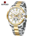New Design REWARD VIP Business Men's Wrist Watches Chronograph Luminous Sport Watches for Men Water