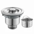304 Stainless Steel Kitchen Sink Drainer Set Anti-odour Downpipe Washbasin Drain Head Accessories