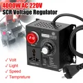 EU Plug AC 220V 4000W SCR Electronic Voltage Regulator Temperature Motor FAN Speed Controller Dimmer