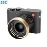 JJC Metal Lens Hood with Cap for Leica Q3 Q2 Q Digital Camera Lens Black Gold Replaces Leica Round