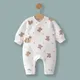 Spring and Autumn 0-6Months Baby Rompers Newborn Girls&Boys 100%Cotton Clothes of Long Seeve Infant