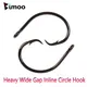 Bimoo 10pcs Heavy Wide Gap Inline Circle Hook Live Bait Hook Shark Marlin Catfish Pike Tuna Wahoo