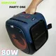 HOPESTAR Party One High Power 80W Bluetooth speaker With stand Wireless Microphone Karaoke Stereo