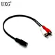 3.5mm Y Adapter 2RCA Audio Cables Stereo AUX Female To Mini Jack To Male 2 RCA Plug Y Adapter 1/8