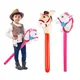 37inch Inflatable Stick Horse Head Inflatable Pony Stick Balloon Cowboy Cowgirl Farm Animal Themed