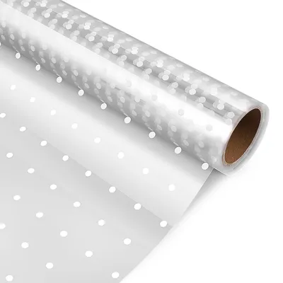 2.5Mil Cellophane Wrap Roll Glassine Paper Clear Florist Gift Basket Wrapping Craft Supplies Art Sewing Scrapbooking Party