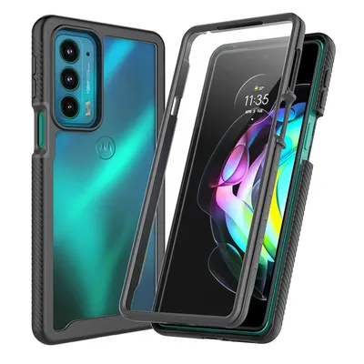 Fit Moto Edge 20 Pro Shockproof Clear Case Built in Screen Protector Full Body Rugged Cover For Moto Edge 20/edge 20 Lite Cases