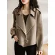 Winter Jackets for Women 2024 Fashion Warm Casual Short Jackets for Women Turn-down Collar Autumn