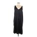 Stars Above Casual Dress - Party V-Neck Sleeveless: Black Print Dresses - Women's Size Medium