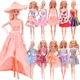 Clothes For Barbies Doll Fashion Dinner Dress Party Princess Dress Lace Bowknot Wrap Chest Dress Fit