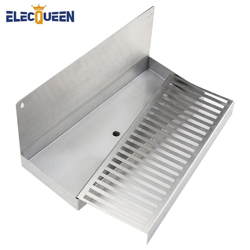 Kegerator Bier-Tropfschale, Wand-Tropfschale aus Edelstahl mit Abflussloch, Bastelbier-Getränkespender, selbstgebrautes Bar-Werkzeug Image
