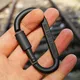 1/2pcs Bergsteigen Höhlen Klettern Karabiner D-Ring Sicherheits karabiner Reise Outdoor Überleben