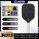 JIKEGO Elongated Grip 5.9 inch T700 Raw Carbon Fiber Pickleball Paddle Professional Rackets Sets