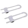 2PCS/Lot Drawer Door Cabinet Cupboard Safety Locks Baby Kids Safety Care ABS Plastic U Shaped Locks