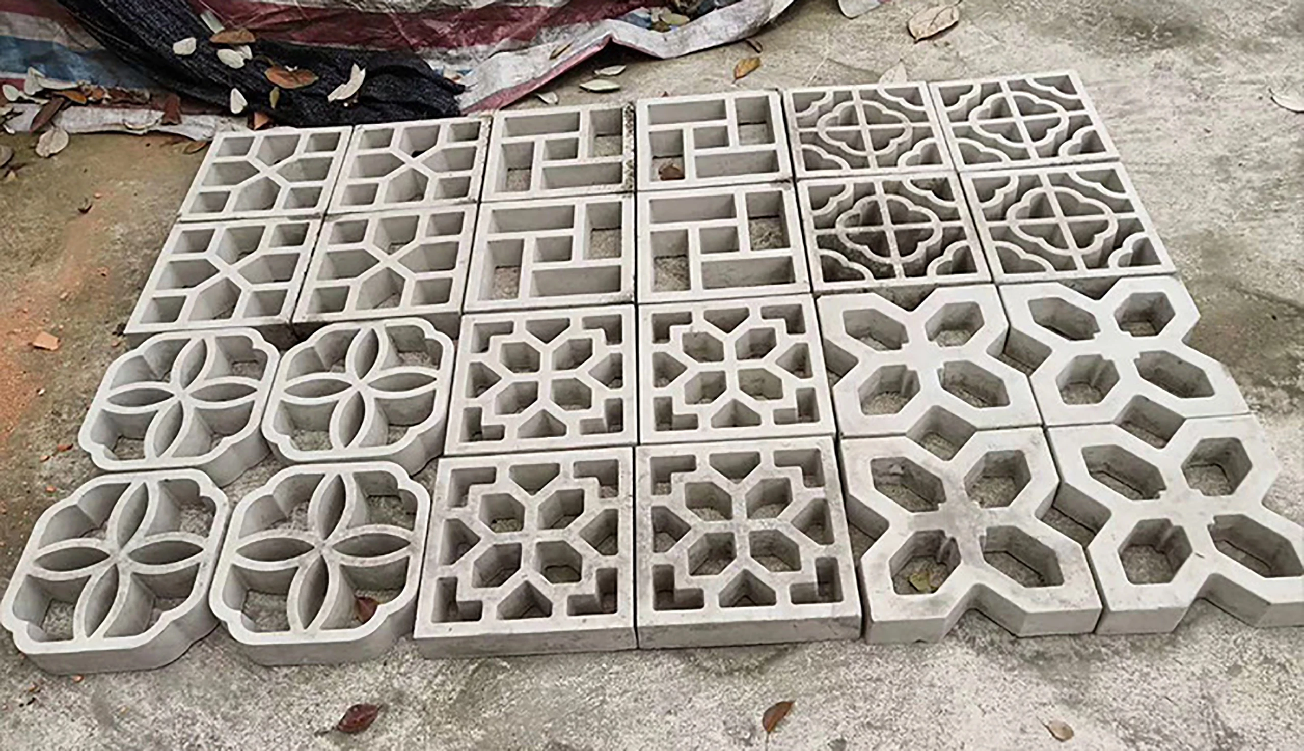 Zement Antike Ziegel Straßenrand Form Garten Pfad, Der Stein Form 3D Carving Anti-Slip Beton Kunststoff Pflaster Formen Gebäude Image