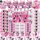 Disney Minnie Mouse Birthday Party Decoration Set Pink Cartoon Minnie Paper Party Napkins Plates Cup