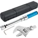 Multifunctional Bath Wrench Digital Adjustable Torque Wrench Steel Open End Interchangeable Head