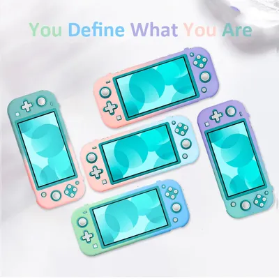 Rosa Hartschale Matte Touch für Nintendos Switch Lite Ergonomische rutschfeste Schutzhülle für NS Image