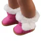 Warme Puppe Schnee Stiefel Fit 17 Zoll 43-46cm Puppe Handgemachte Puppe Leder Villous Schuhe Baby