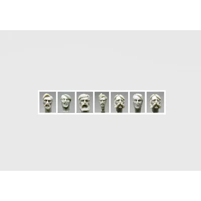1:35 harz kit wwii ziviler kopf (7 figuren) Image