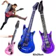 Inflatable Guitar 35inch Rock Star Guitar Reusable Inflatable Guitar Toys Balloons 80s 90s Themed