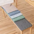 Solid Color Washed Cotton Long Bench Cushion Solid Wood Sofa Cushion Cover Rectangular Card Seat