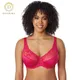 DELIMIRA Women's Floral Lace Bra Minimizer Full Coverage Underwire Unlined Plus Size D DD E F G