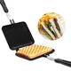 Double Side Bread Frying Pan Non Stick Barbecue Plate Multiple Purposes Sandwich Toaster Mold